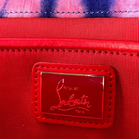 Christian Louboutin BouBou Bazin Clutch / tie dye - Picture 10 of 12